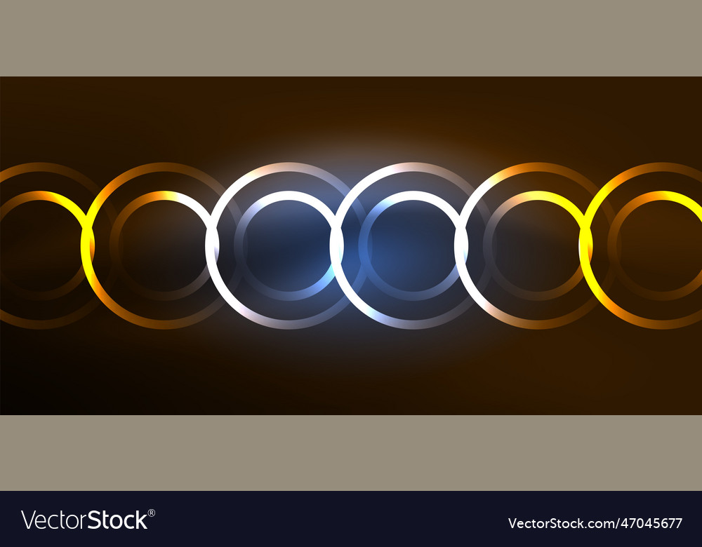 Neon lines and waves abstract background techno