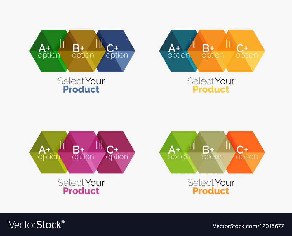 Set of abstract option navigation templates