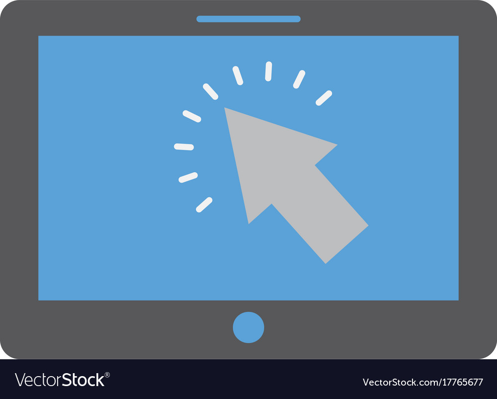 Tablet with cursor button digital technology