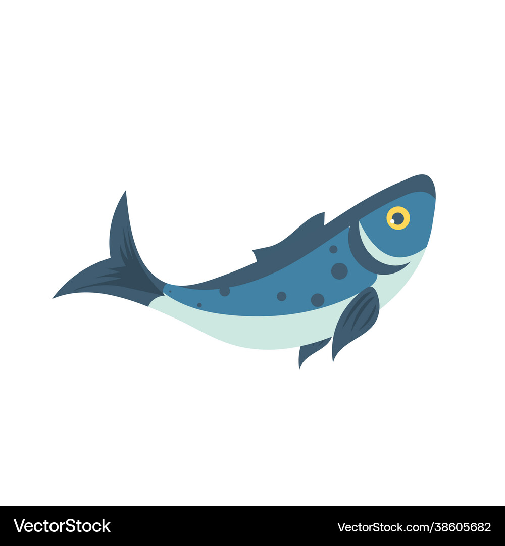 A fish fish isolated on white background Vector Image