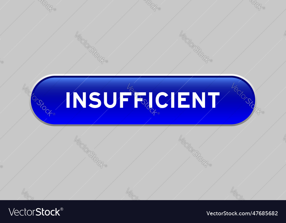 Blue color capsule shape button with word vector image Blue color capsule shape button with word