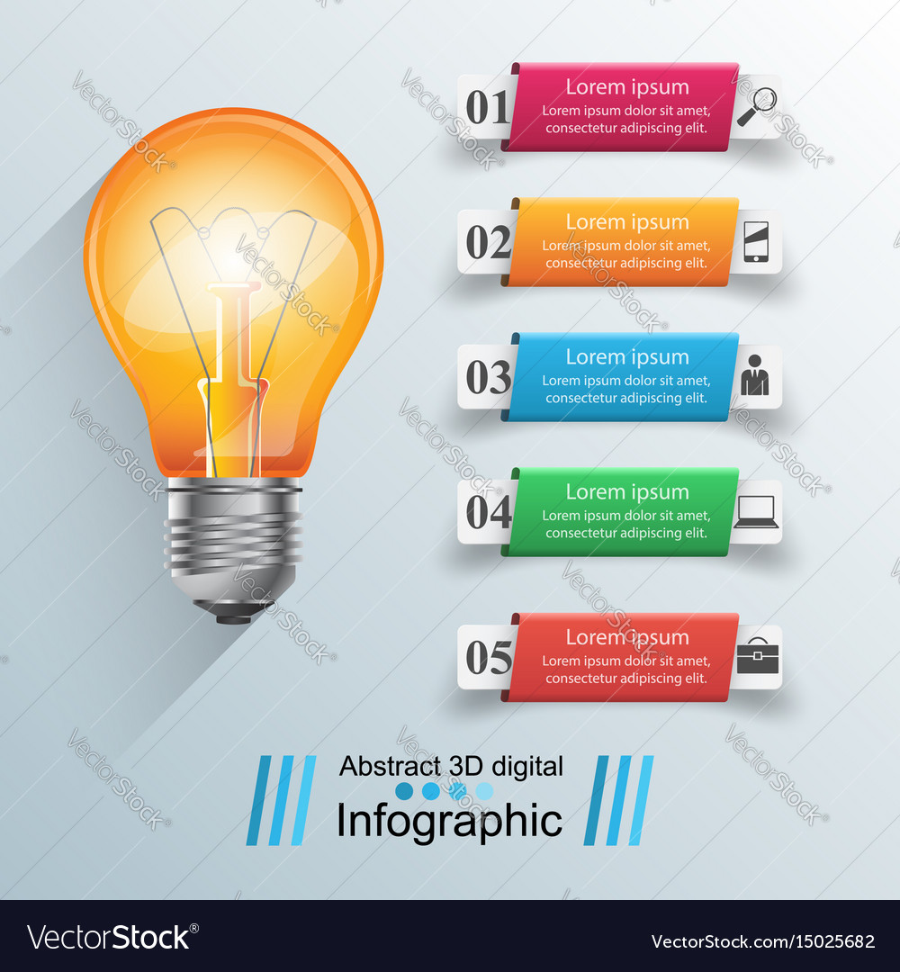 Business infographics origami style Royalty Free Vector