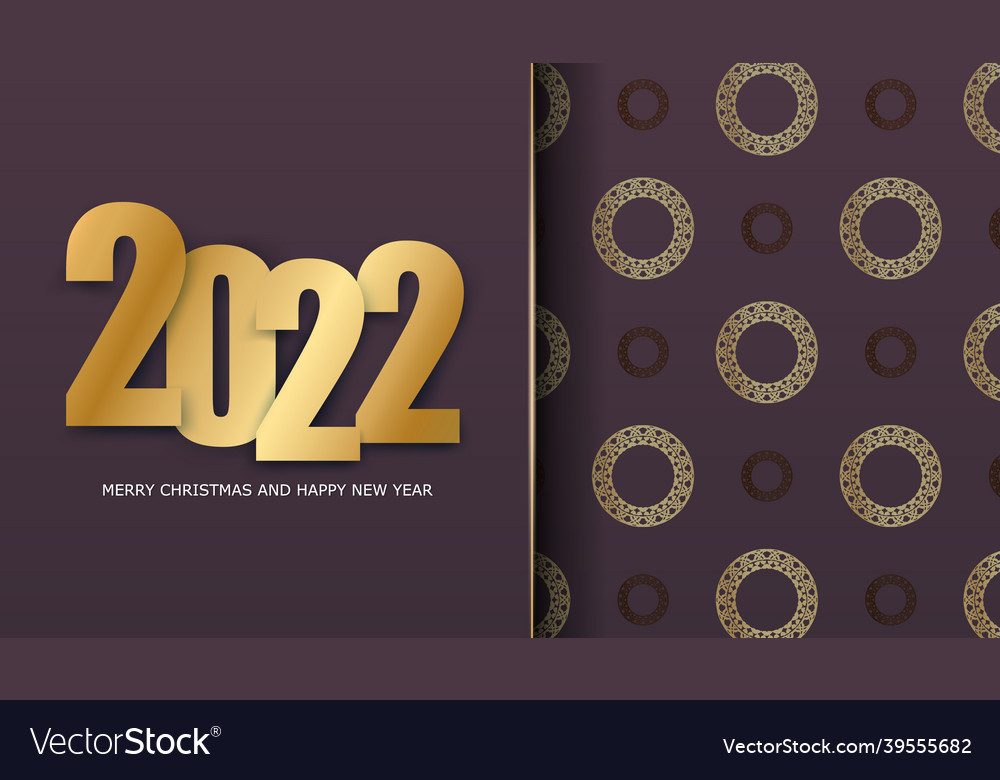 Greeting flyer template 2022 merry christmas