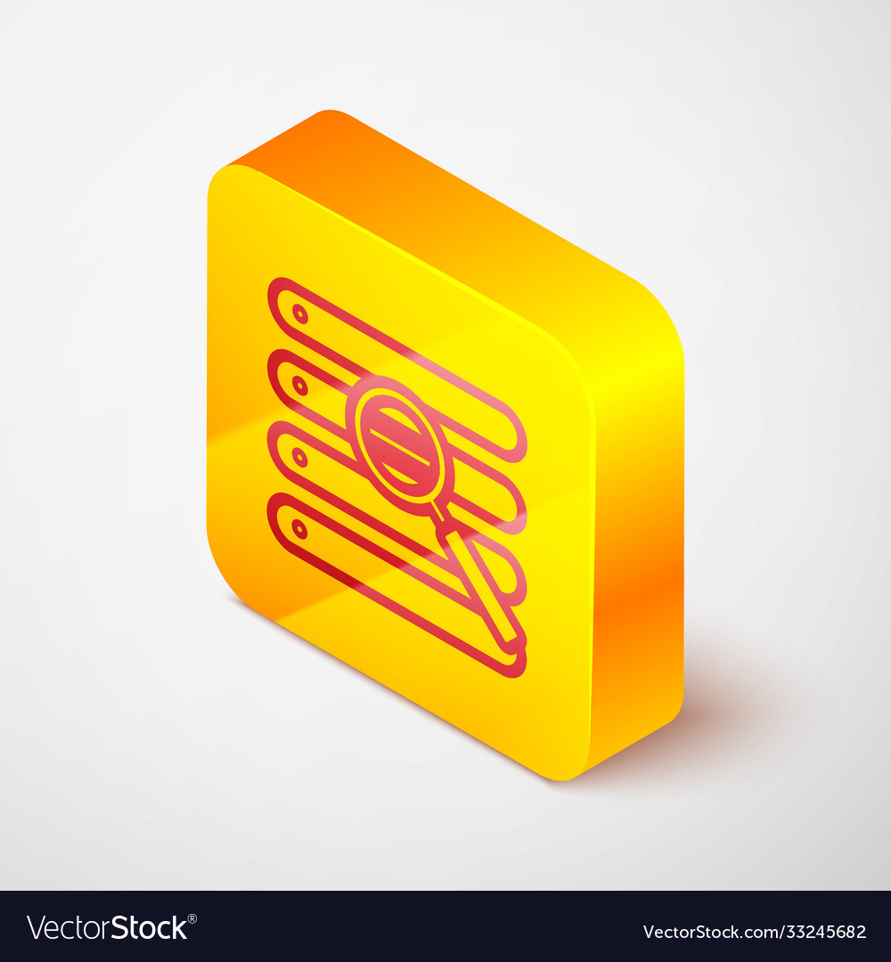 Isometric line search in a browser window icon Vector Image Isometric line search in a browser window icon