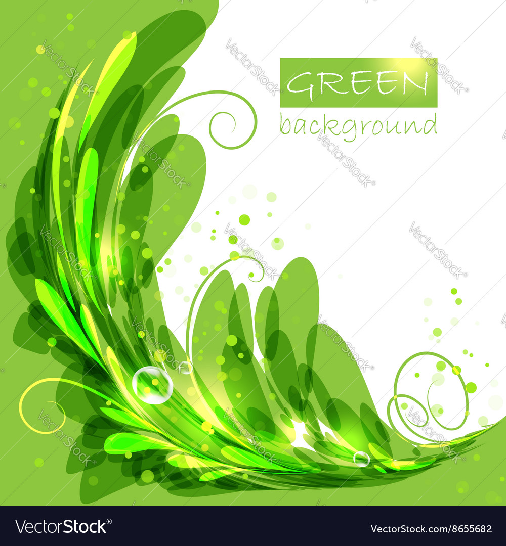 Oval frame with green leaves Royalty Free Vector Image