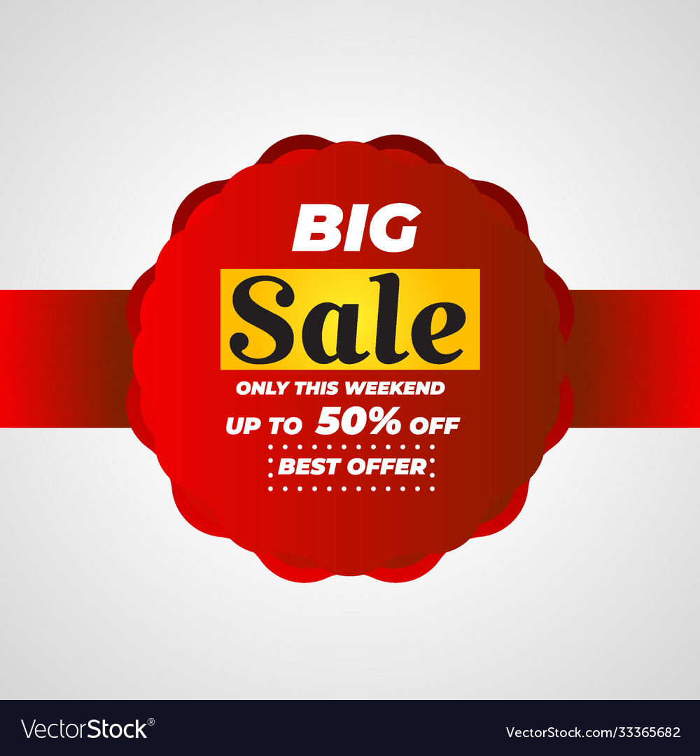 Banner Template designgroßes Sonderangebot vector image Banner Template designgroßes Sonderangebot