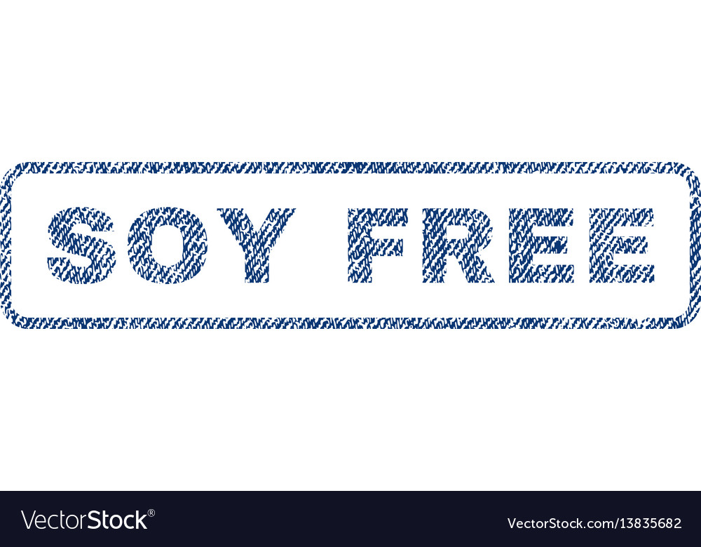 Soy free textile stamp