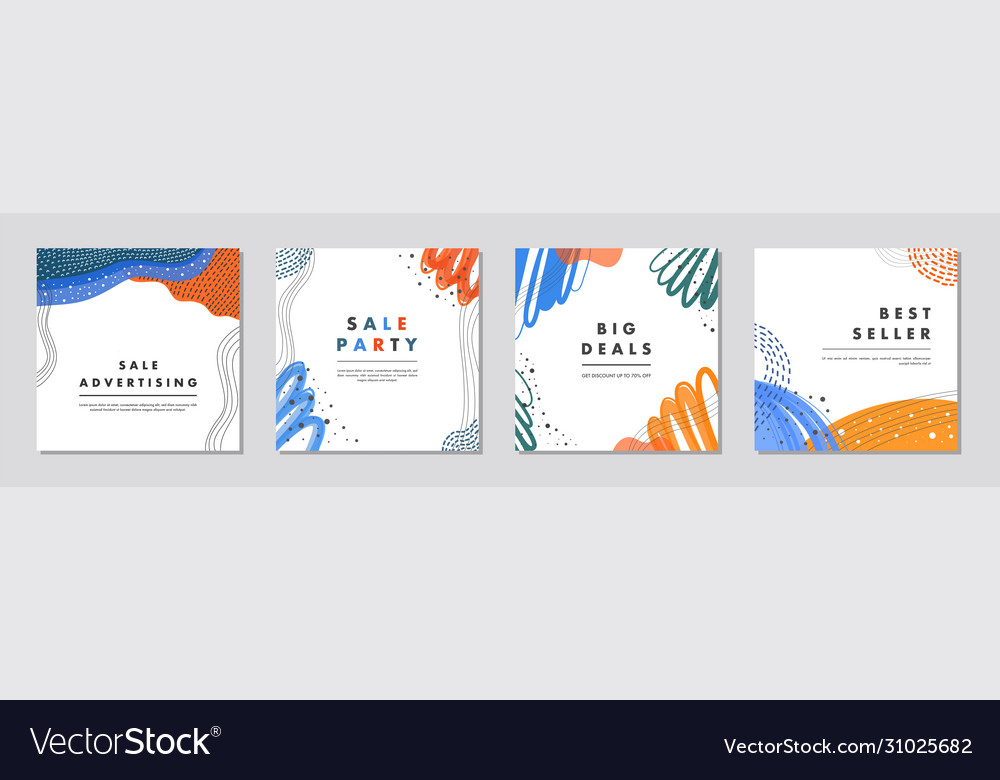 Trendy abstract square template with colorful vector image Trendy abstract square template with colorful