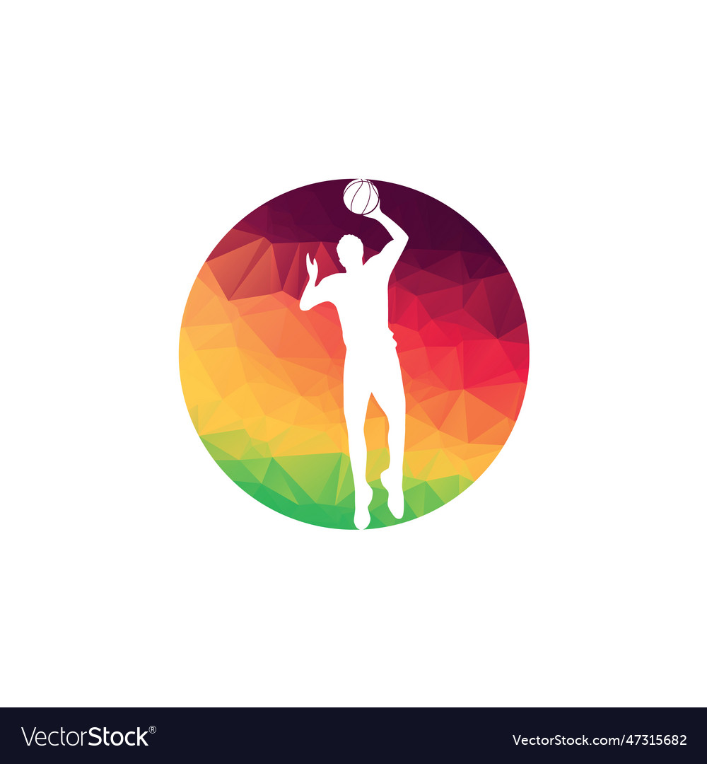 Volleyball club logo badge label volley ball Vector Image