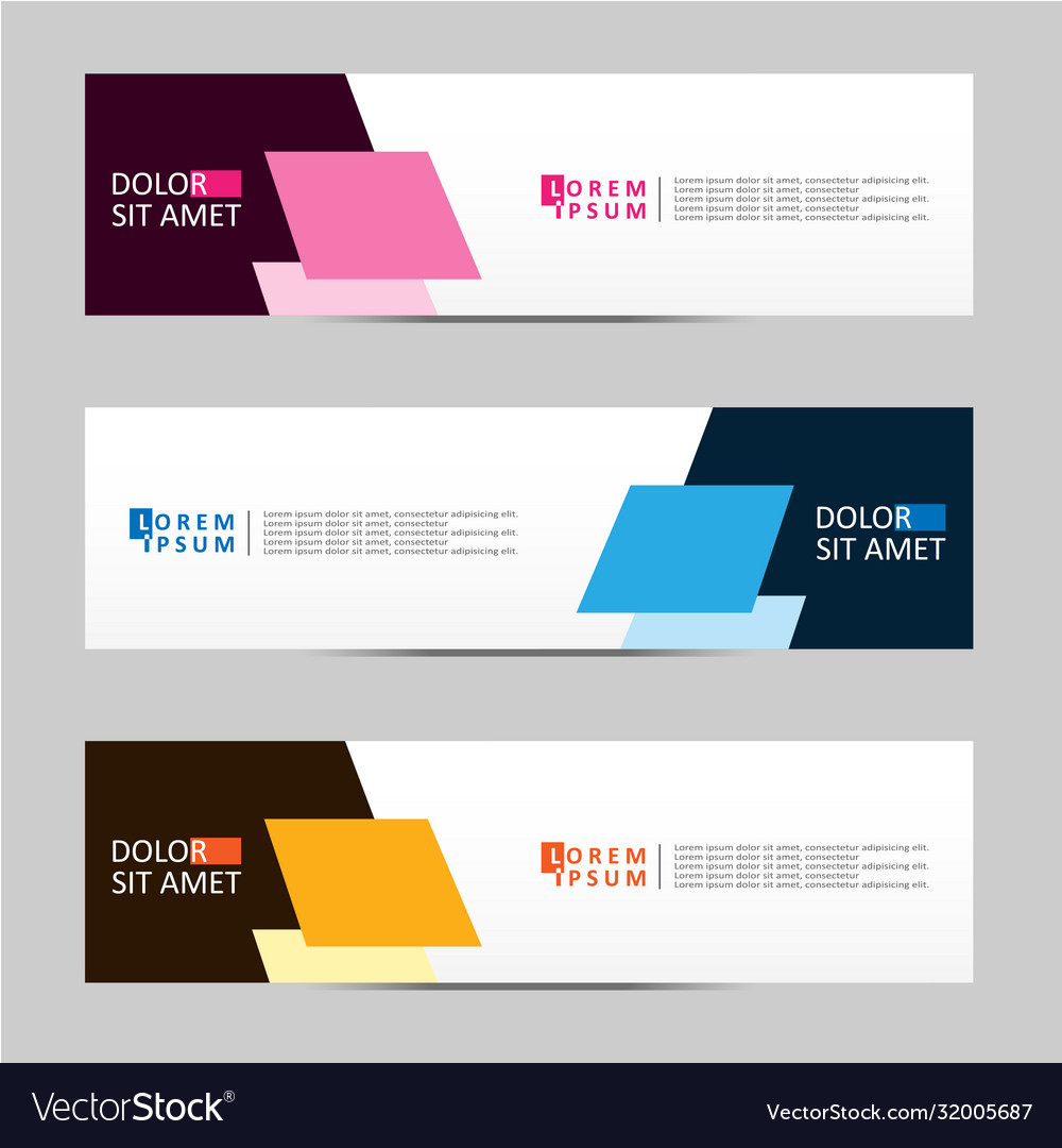 Abstract design banner web template