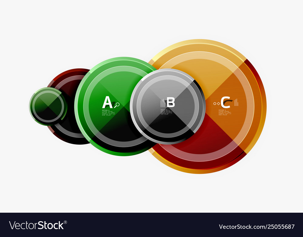 Circular pattern abstract circles composition Vector Image Circular pattern abstract circles composition