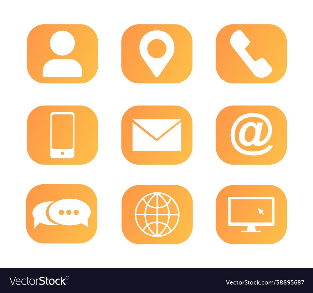 Kontakt Icons - Telefon & Web