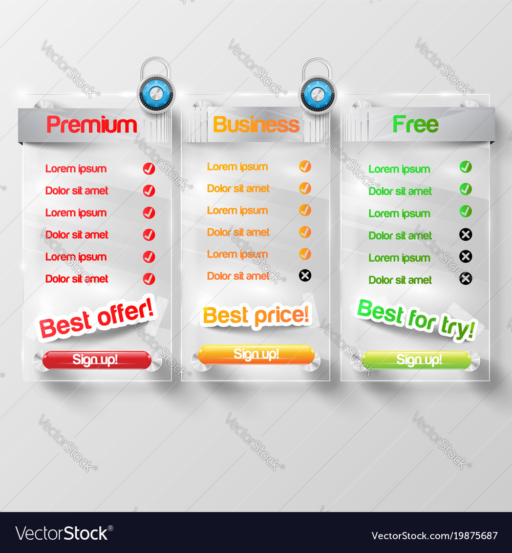 Design elements for web or blog templates
