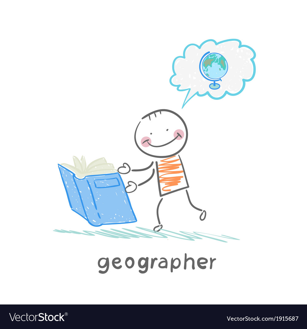 Man Reading a Globe