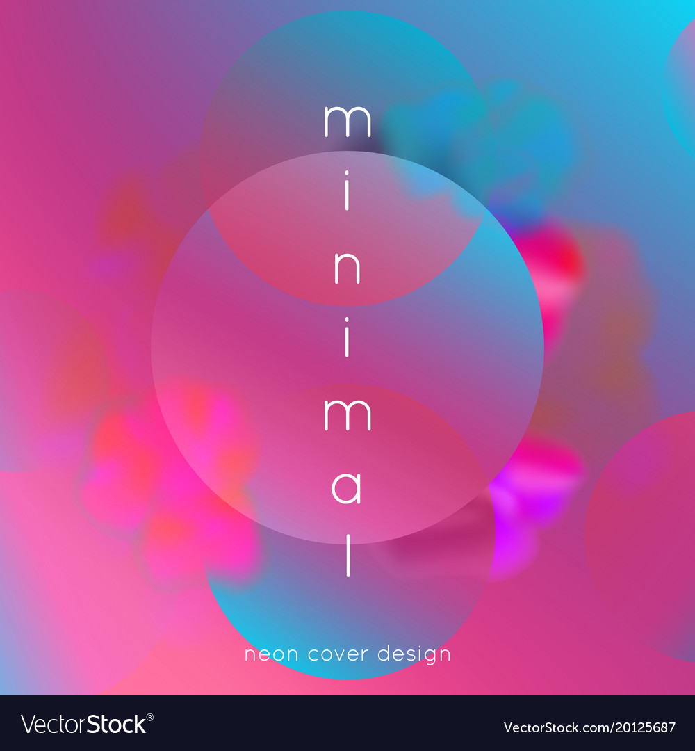 Neon Fluid Bubble Background