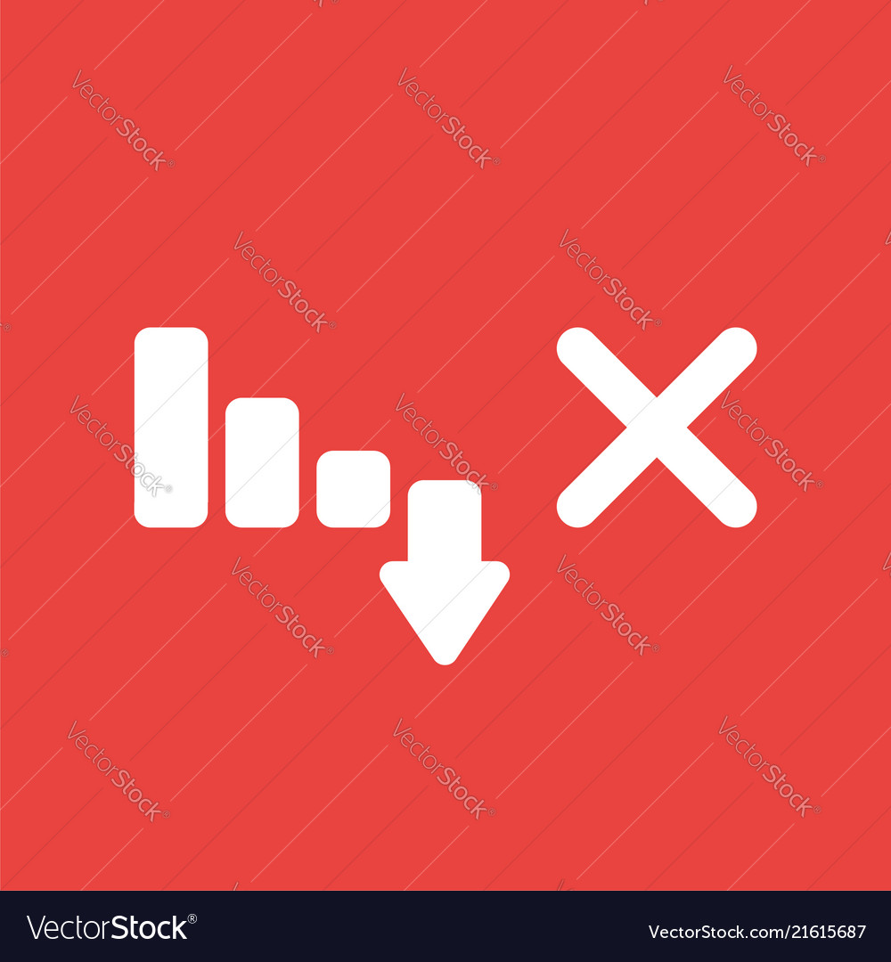 Sales Decline Icon - Downward Arrow