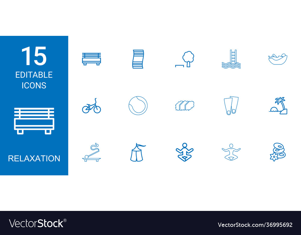 15 relaxation icons