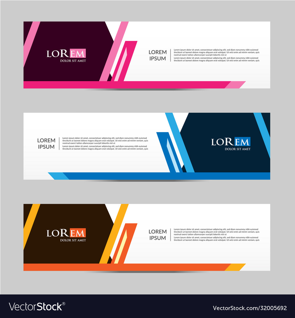 Abstract design banner web template