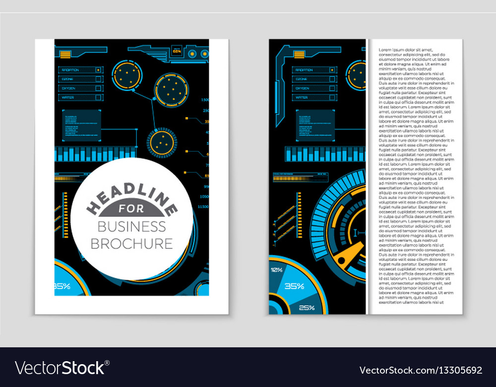 Abstract layout background set for art