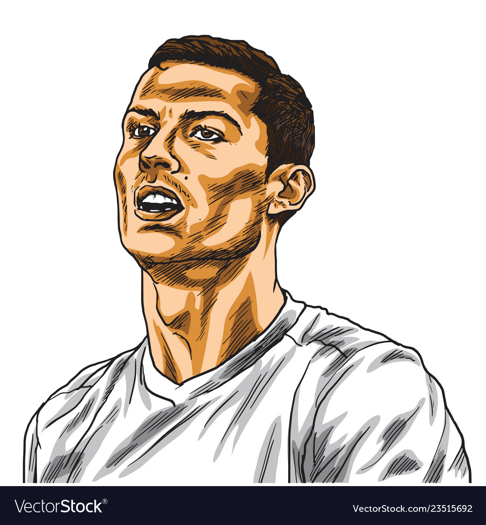 CHRISTIANO RONALDO MUFC CHARCOAL SKETCH - Lea Williams The Rock Star Artist