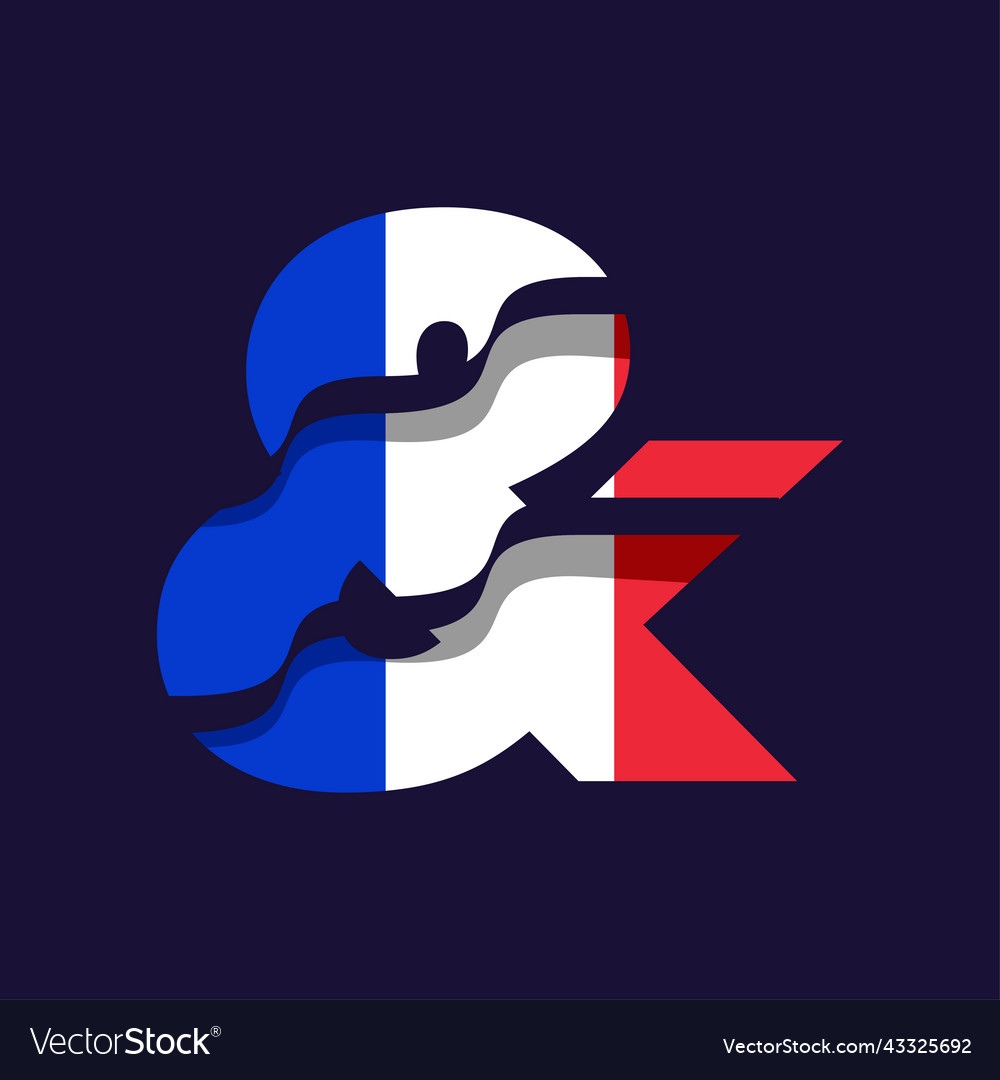 France symbol flag ampersand