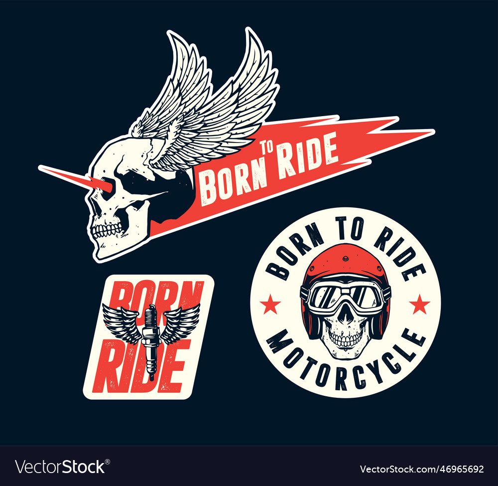 Motorcycle design for badge