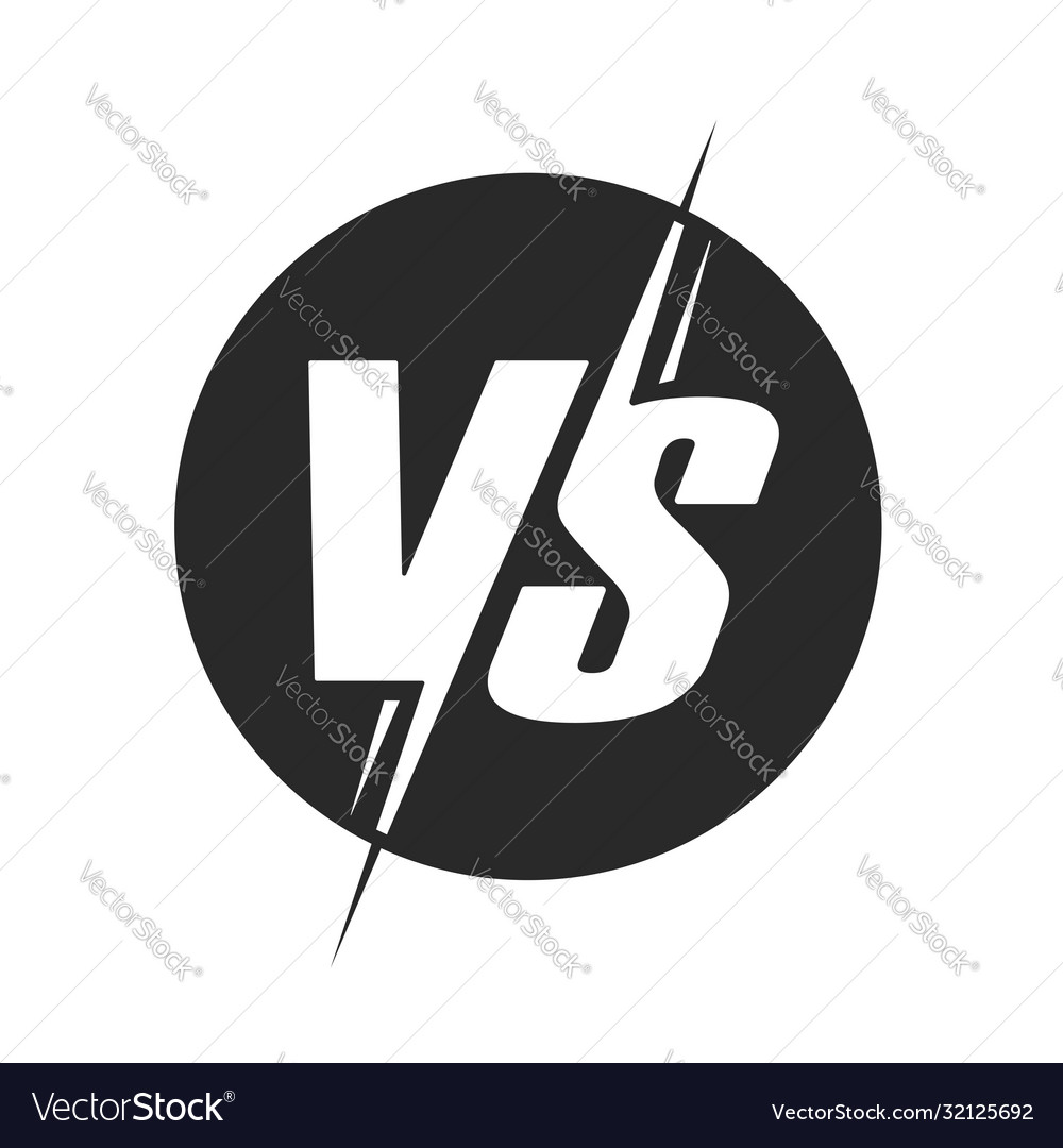 Versus battle Royalty Free Vector Image - VectorStock