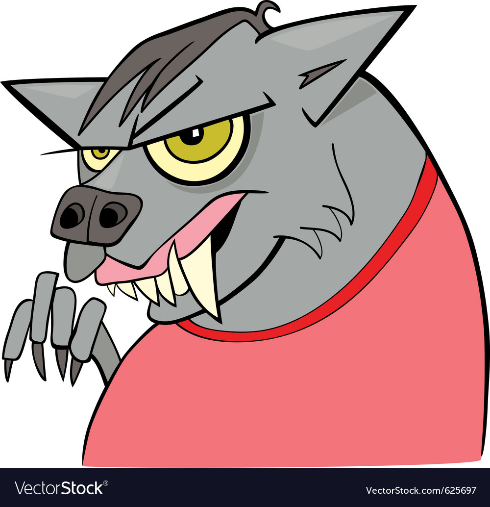 Cartoon werewolf Royalty Free Vector Image - VectorStock