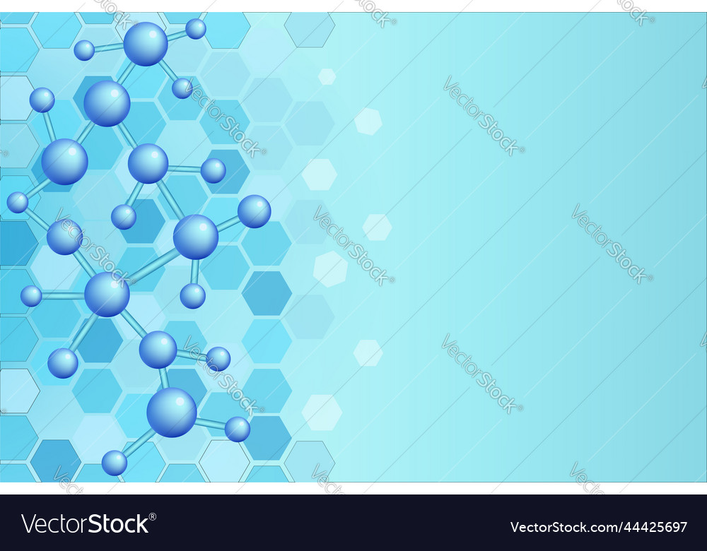 Chemistry molecular structure background Vector Image