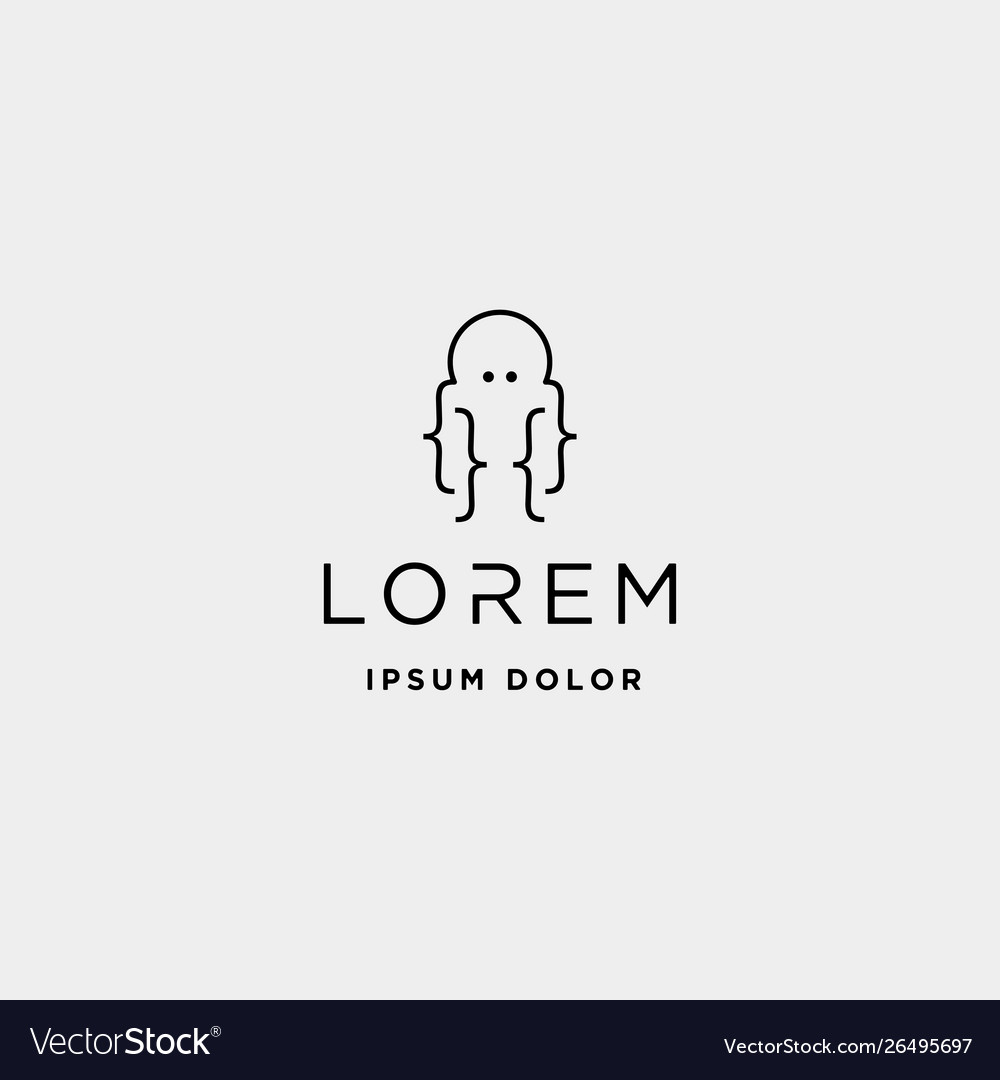 Code octopus logo design ocean coding technology