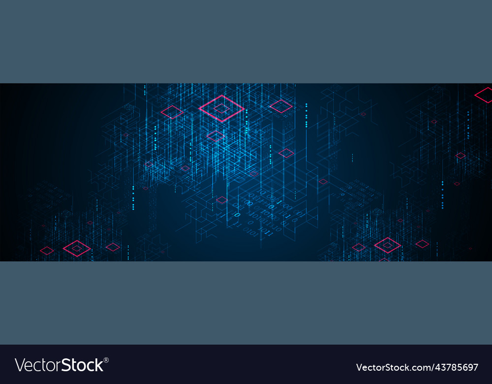 Digital technology and engineering background Vector Image