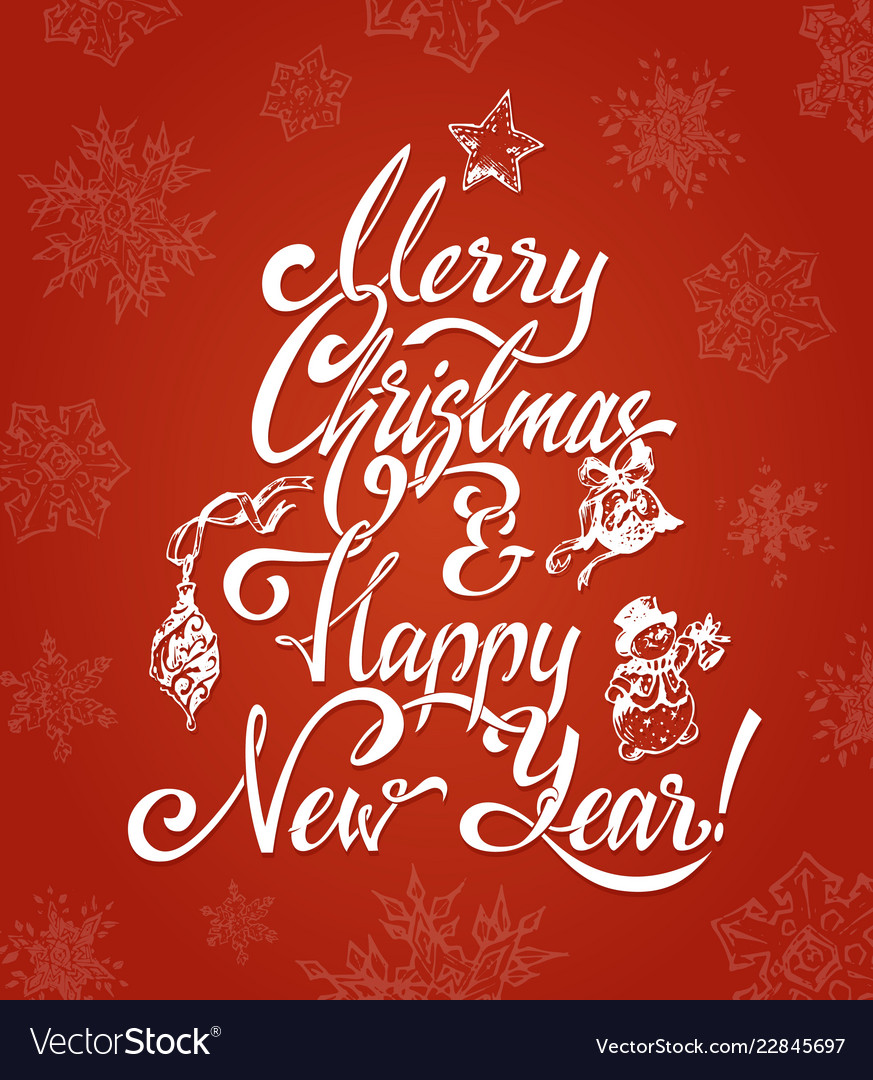 Merry christmas and happy new year 2019 Royalty Free Vector