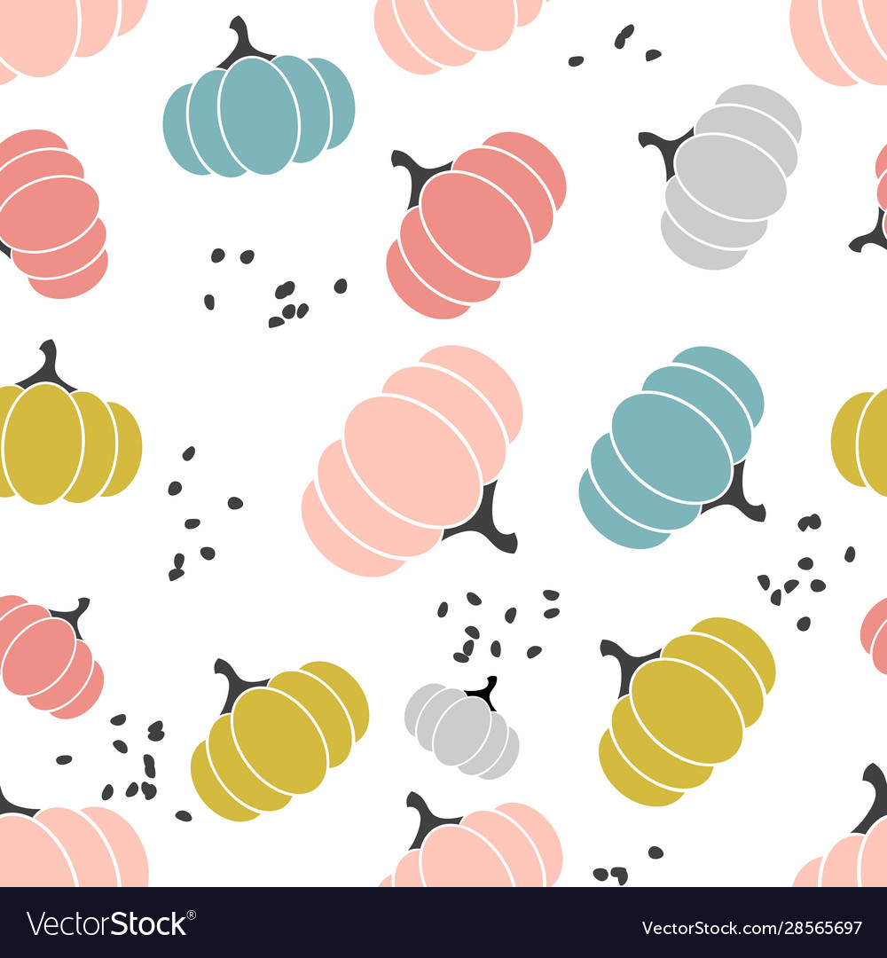 Seamless scandinavian pattern with pastel colored