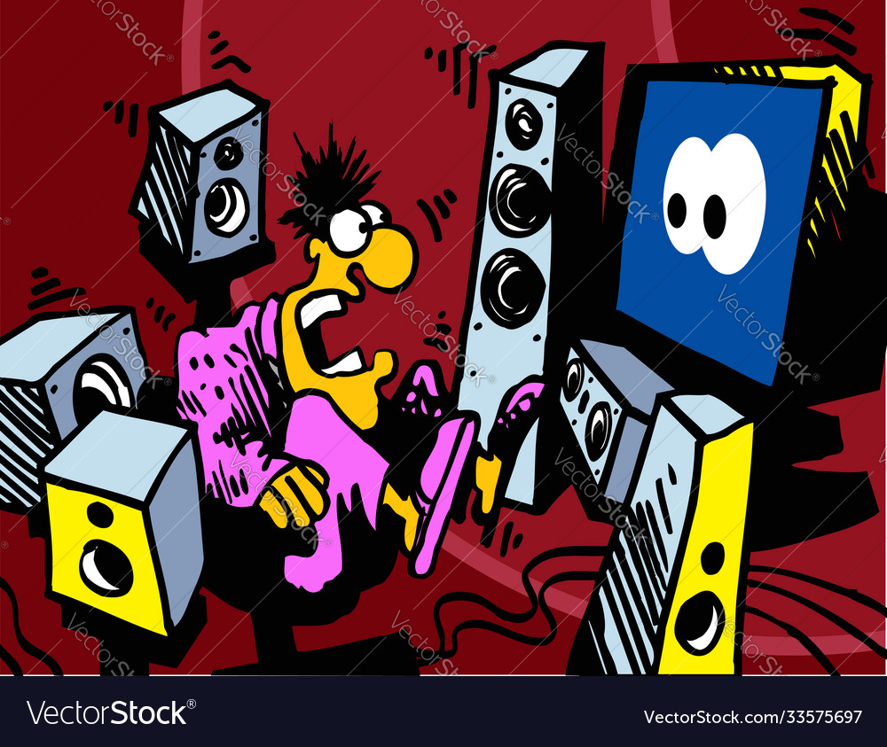 Surround sound system home theater Vector Image Surround sound system home theater