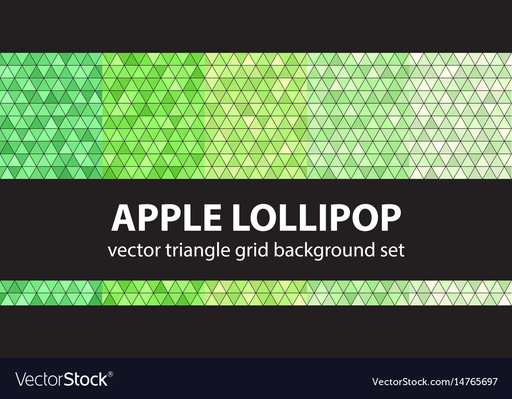 Triangle pattern set apple lollipop seamless