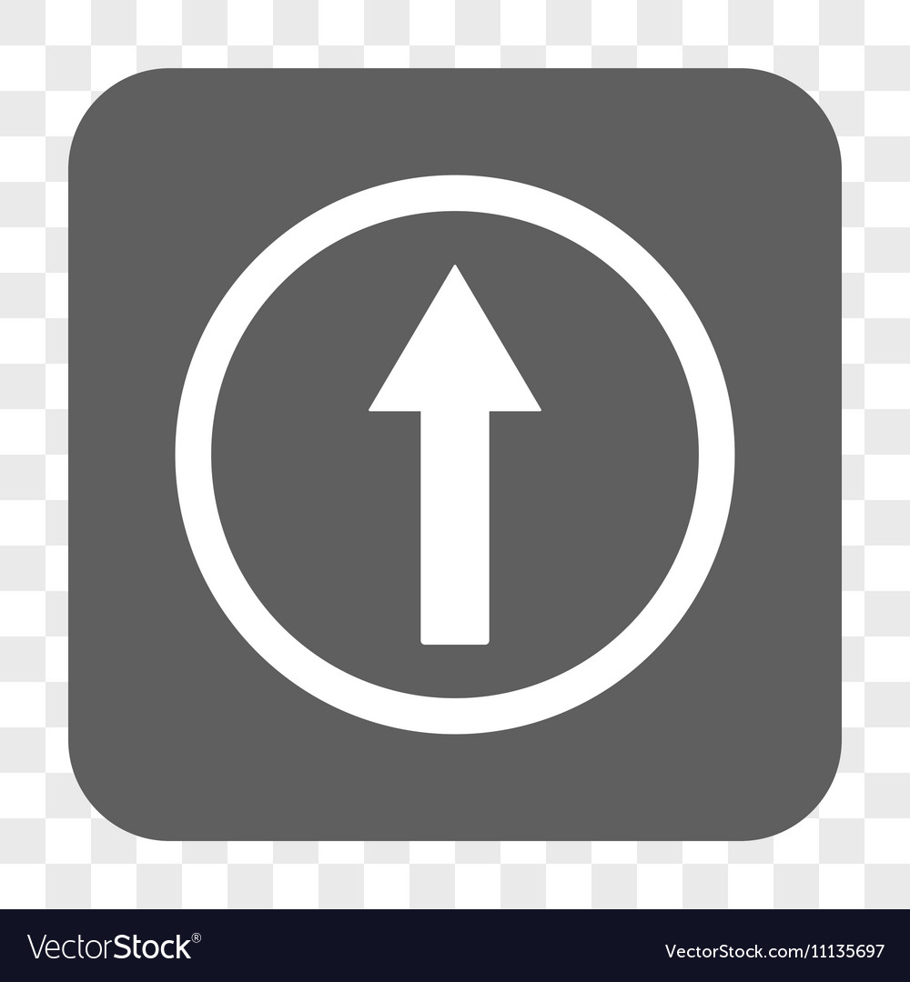 Up rounded arrow square button