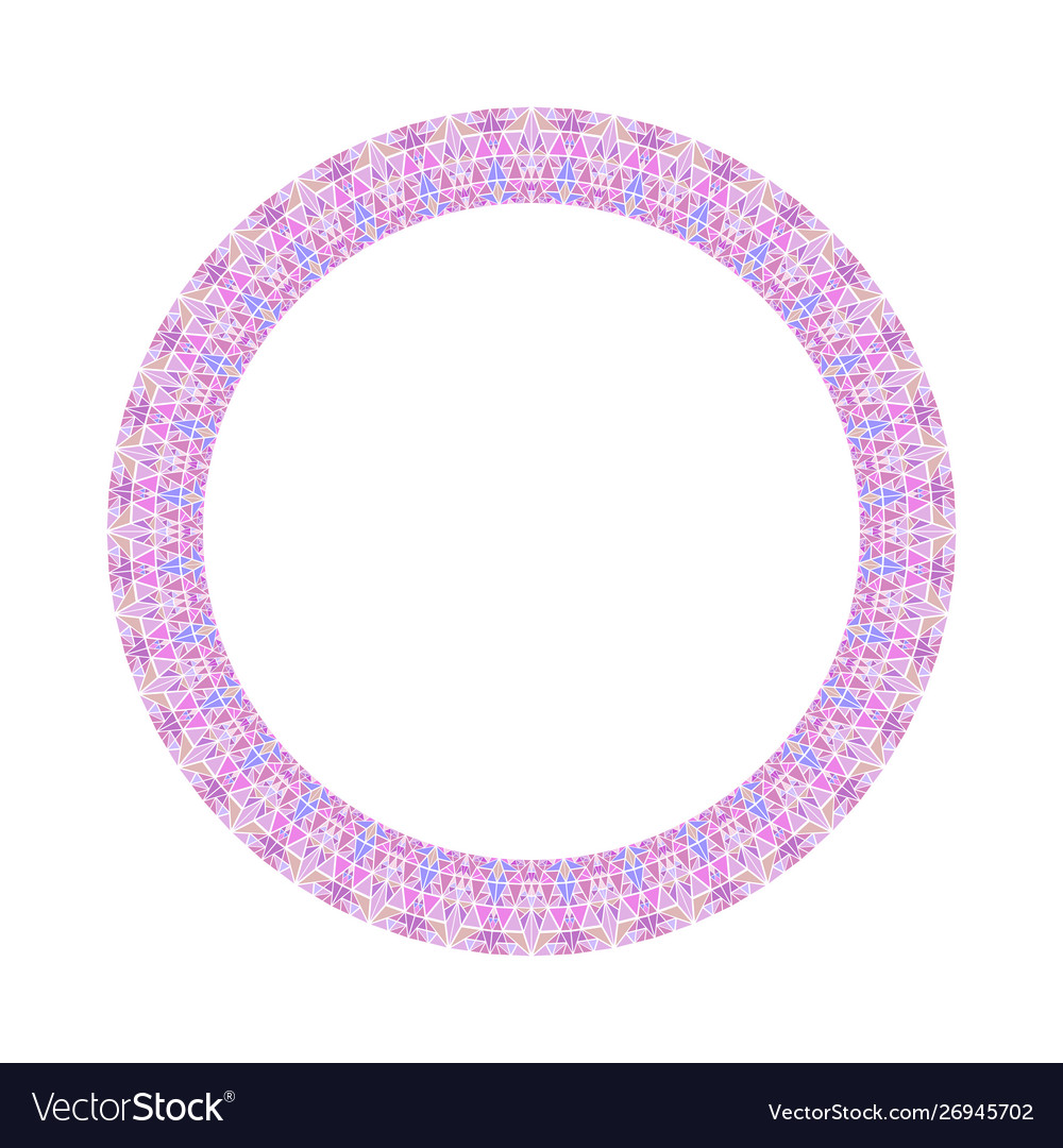 Abstract triangle border - circular round design