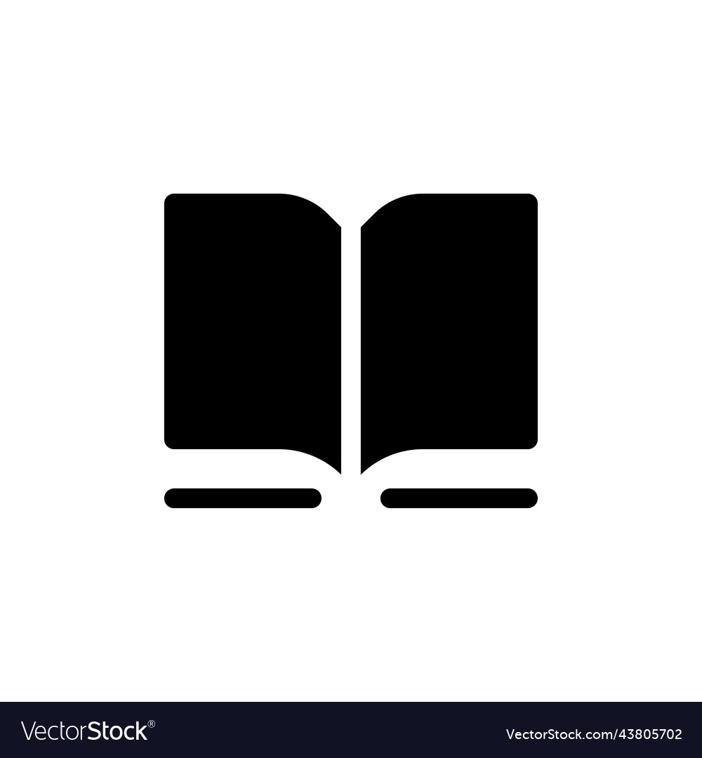 Book black glyph ui icon