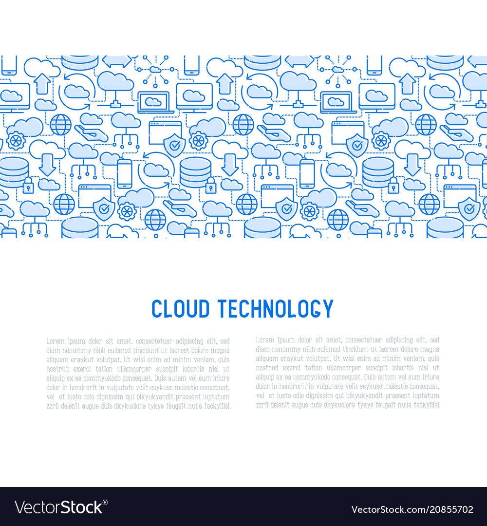 Cloud Computing Technology Icons