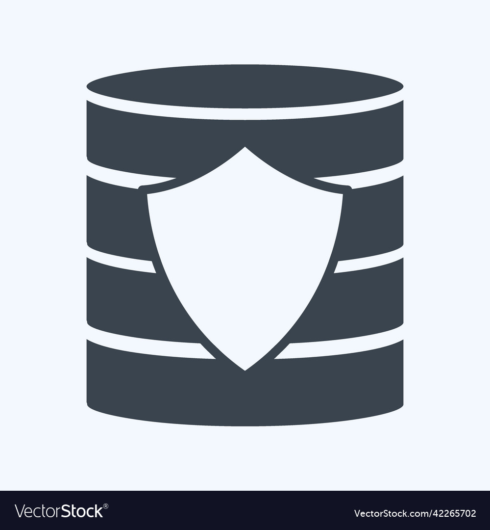 Icon secured backup suitable for data analytics Vector Image Icon secured backup suitable for data analytics