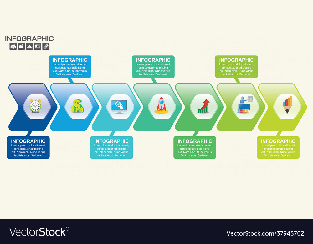 Infografisches Design und Icons können verwendet werden