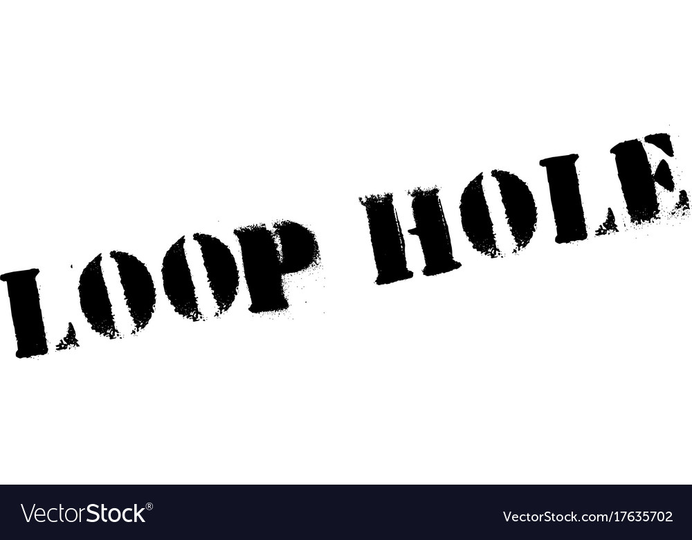 Loop Hole Rubber Stamp Stock Vector Illustration Of Avoidance 100604199