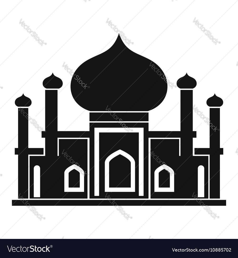 Mosque icon in simple style Royalty Free Vector Image