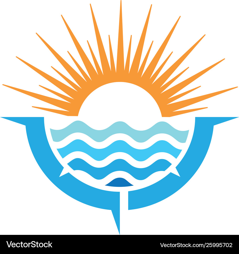 Sun logo template Royalty Free Vector Image - VectorStock
