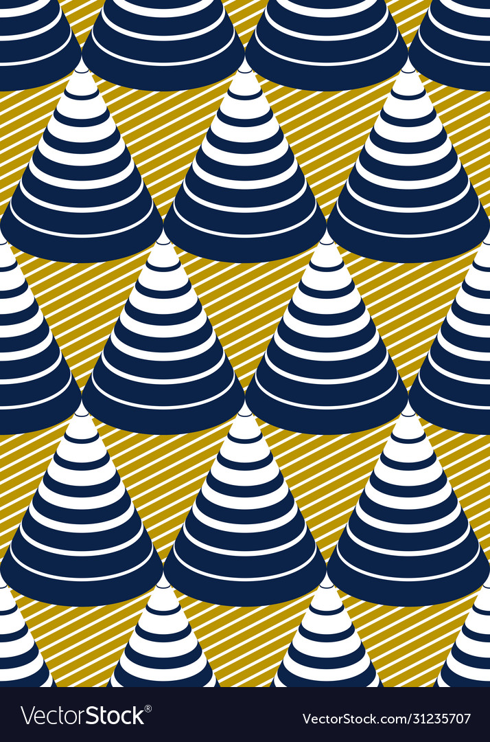 3d cones optical seamless pattern repeat tiling vector image 3d cones optical seamless pattern repeat tiling