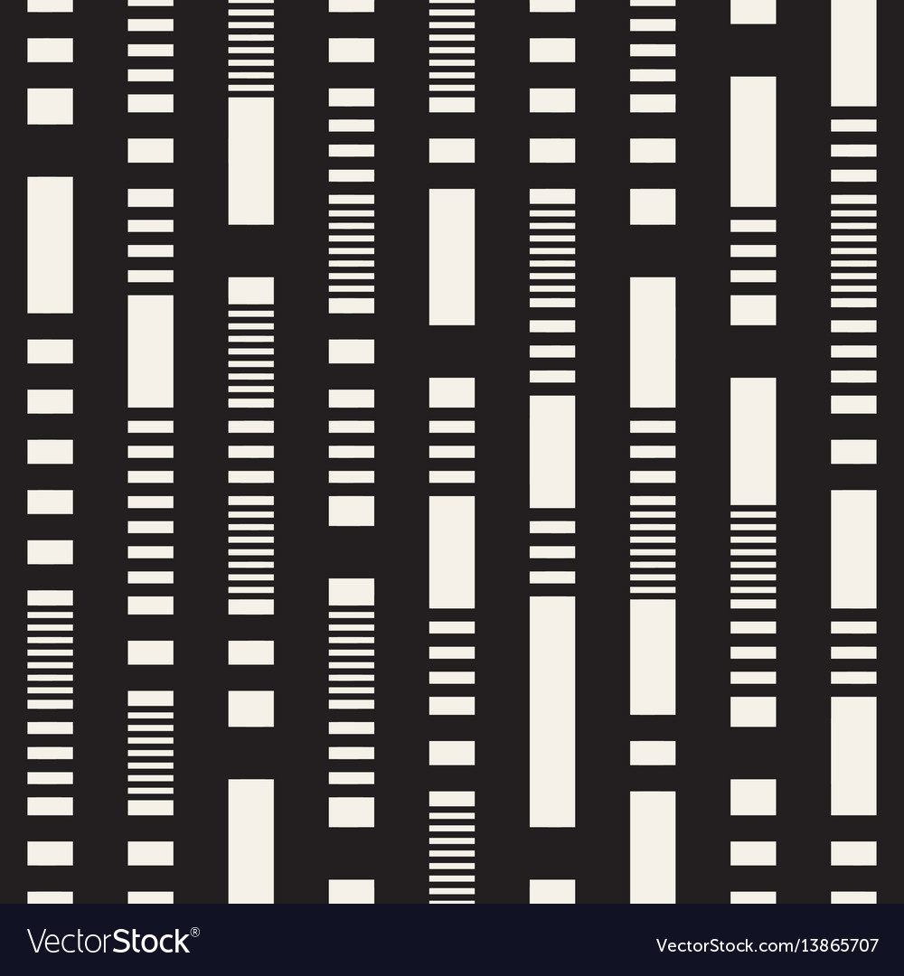 Black and white irregular dashed lines pattern