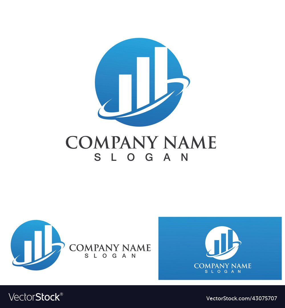 Business finance and marketing logo design Vector Image