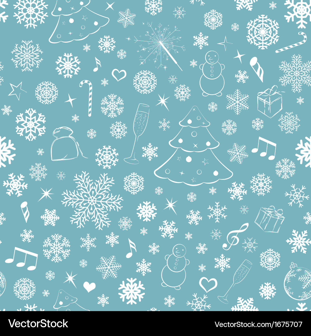 Christmas seamless pattern Royalty Free Vector Image