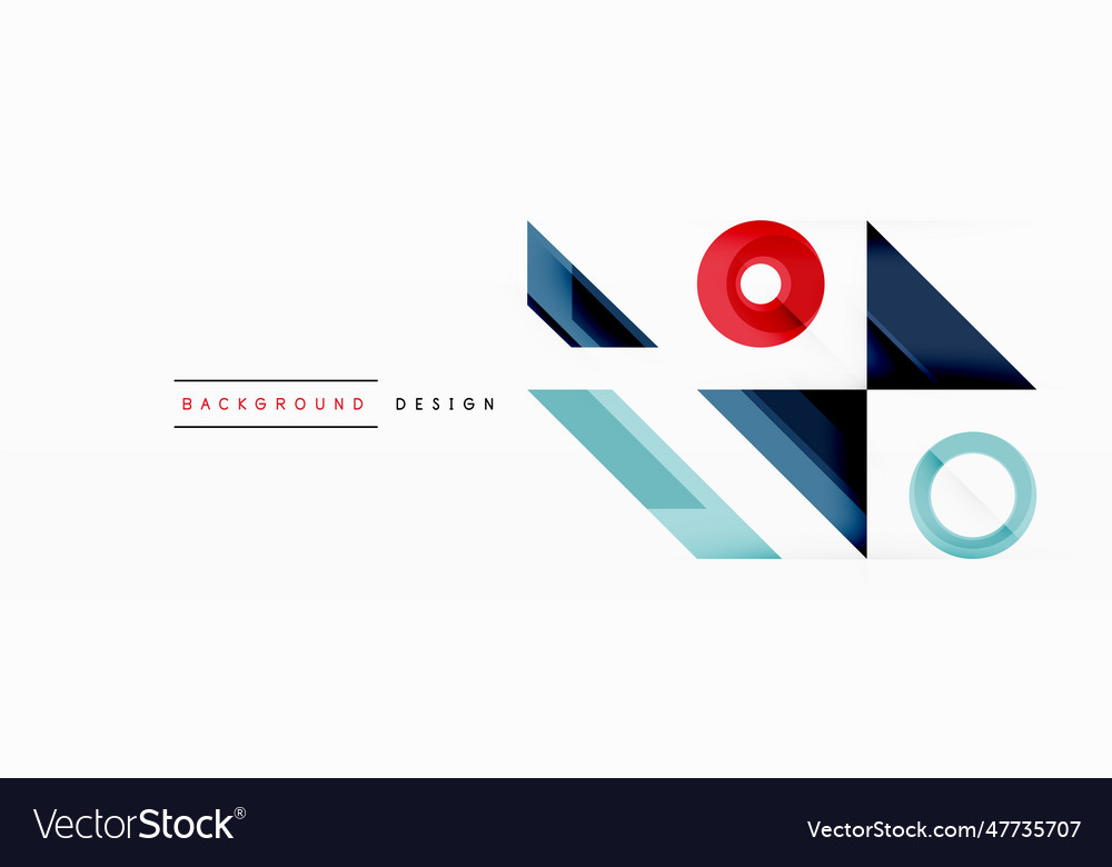 Circle minimal abstract background design vector image Circle minimal abstract background design