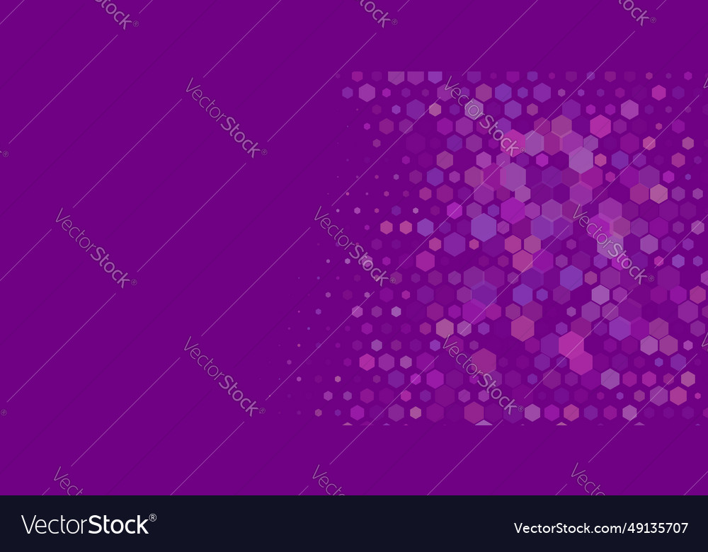 Geometric multi size hexagon with color